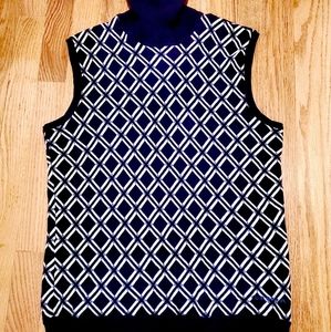 Women's Burberry Golf Sleeveless Sweater Sz L